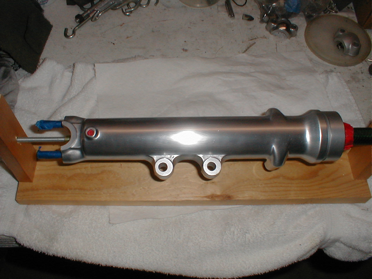 Finsh leg in jig